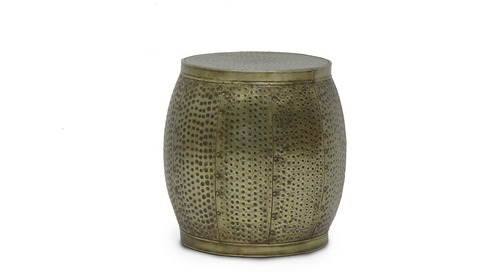 Chandri Round Brass Side Table Small